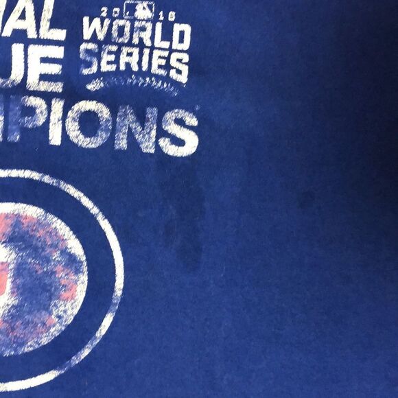 Distressed 2016 Chicago Cubs MLB National League Champions T-Shirt | XL - Picture 5 of 6